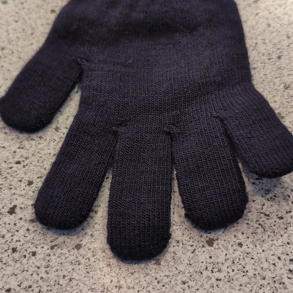 Vintage 1999 Kids Tweety Bird Looney Tunes Dark Blue Winter Gloves